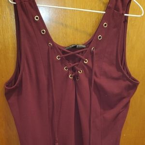 Torrid Maroon Bodysuit